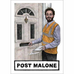 POST MALONE GREETING CARD