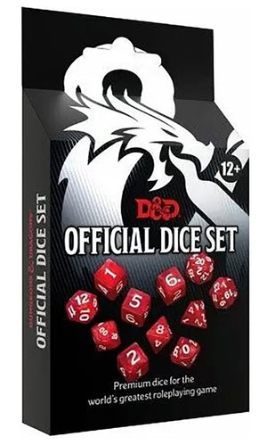 DUNGEONS AND DRAGONS OFFICIAL DICE POLYHEDRAL 7-DIE SET D&D