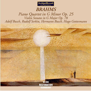 ADOLF BUSCH | PIANO QUARTET G MINOR / VIOLIN SONATA G MAJOR