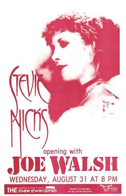 STEVIE NICKS JOE WALSH 1983  TOUR POSTER A3 PRINT 27 X 43CM
