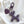 BALLOON DOG IRIDESCENT PURPLE KEYRING