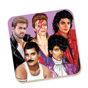 MUSIC ARTISTS DELUXE COASTER PRINCE FREDDIE MICHAEL JACKSON BOWIE ETC