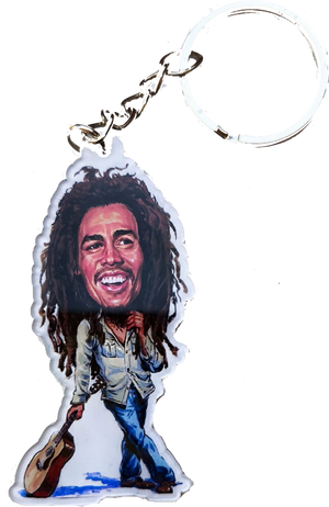 BOB MARLEY CARTOON KEYRING