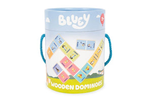 BLUEY WOODEN DOMINOES