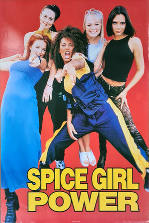 SPICE GIRLS POWER POSTER (PUBLISHED 1990S, SOME WEAR) 198