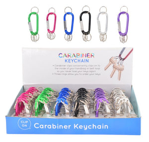 CARABINER KEYCHAIN ASSORTED COLOURS