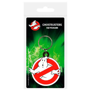 GHOSTBUSTERS RETRO LOGO RUBBER KEYCHAIN