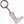 MONTY PYTHON FOOT OF CUPID KEYCHAIN