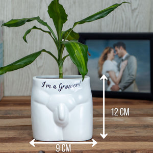 I'M A GROWER MINI POT PLANTER MENS BOTTOM