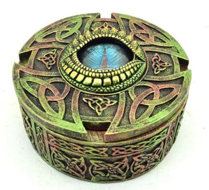 CELTIC DRAGON EYE TRINKET BOX