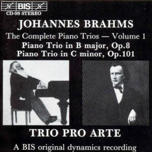 PRO ARTE TRIO^J. BRAHMS | PIANO TRIO IN B OP8