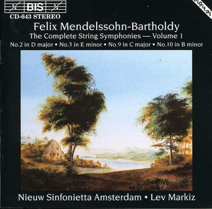 LEV MARKIZ^FELIX MENDELSSOHN-BARTHOLDY | COMPLETE STRING SYMPHONIES 1