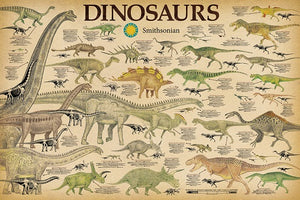 DINOSAURS POSTER SMITHSONIAN 414
