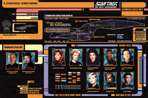 STAR TREK NEXT GEN POSTER CAST 657