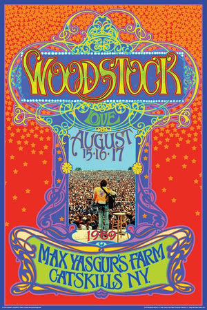 WOODSTOCK MAX YASGURS FARM POSTER 328