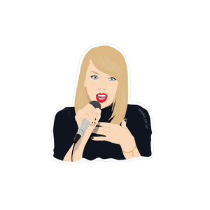 TAYLOR SWIFT CARTOON STICKER TAY TAY