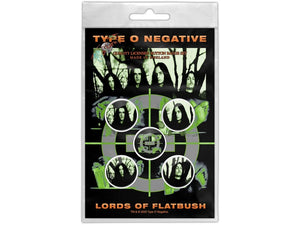 TYPE O NEGATIVE BUTTON BADGE PACK LORDS OF FLATBUSH