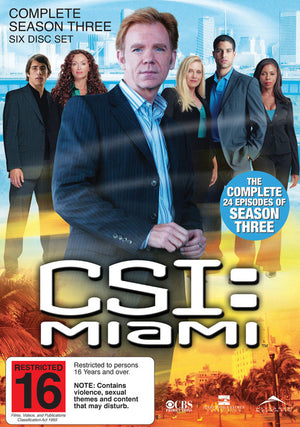CSI MIAMI | CSI MIAMI SEASON 3 (6DVD)