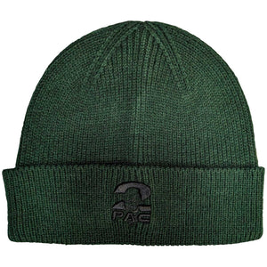 TUPAC UNISEX BEANIE HAT FOREST GREEN FIST LOGO (ROLL UP)