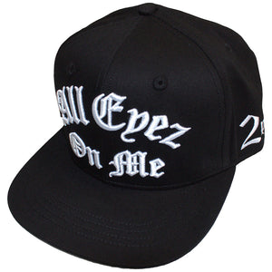 TUPAC SNAPBACK CAP: ALL EYEZ ON ME (BLACK)