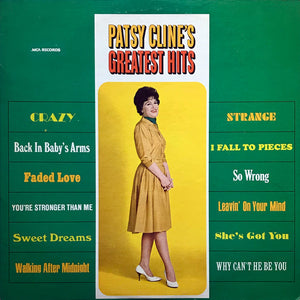 PATSY CLINE | PATSY CLINES GREATEST HITS - US - WRITING AND STICKER MARK ON COVER
