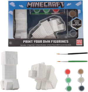 STATIONERY | MINECRAFT PAINT YOUR OWN CREEPER AND WOLF FIGURINE ART SET