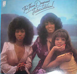 THREE DEGREES | INTERNATIONAL - STICKER ON COVER