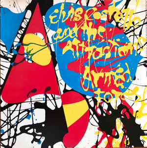 ELVIS COSTELLO | ARMED FORCES - US - ABSTRACT COVER