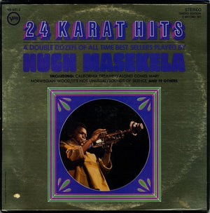 HUGH MASEKELA | 24 KARAT HITS (2LP) - WRITING ON COVER
