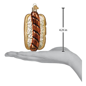 SAUSAGE IN BREAD CHRISTMAS ORNAMENT