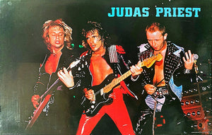 JUDAS PRIEST LIVE POSTER (PUBLISHED 1983, HEAVILY WORN - RARE) 178