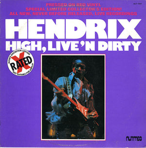JIMI HENDRIX | HIGH LIVE AND DIRTY - USA RED VINYL
