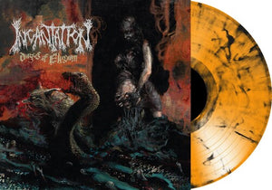 INCANTATION | DIRGES OF ELYZIUM - ORANGE / BLACK MARBLE