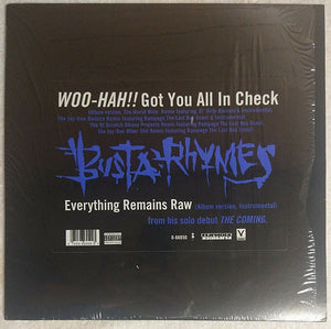 BUSTA RHYMES | WOO HAH GOT YOU ALL IN CHECK 12 - US - GENERIC SLEEVE WITH HYPE STICKER