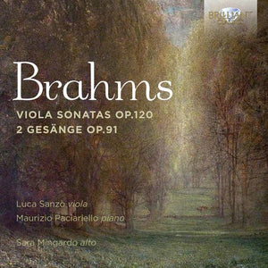 | BRAHMS: VIOLA SONATAS OP 120 / 2 GESANGE OP 91