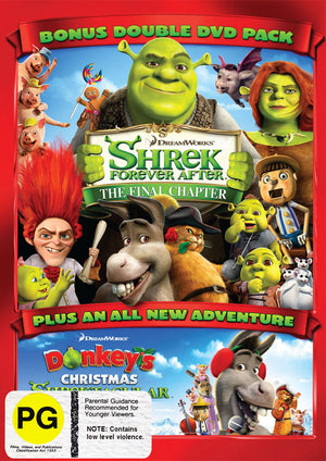MOVIE FA | SHREK 4 FOREVER AFTER / DONKEYS CHRISTMAS SHREKTACULAR (2DVD)