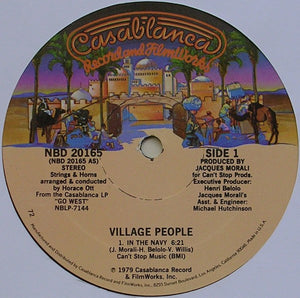 VILLAGE PEOPLE | IN THE NAVY / GO WEST 12 - US - GENERIC RECORD COMPANY SLEEVE