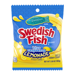 SWEDISH FISH BLUE RASPBERRY LEMONADE PEG BAG
