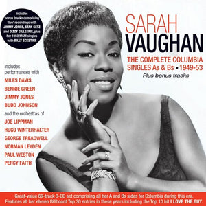 SARAH VAUGHAN | COMPLETE COLUMBIA SINGLES AS & BS 1949-53