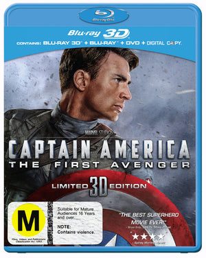 MOVIE BLAC | CAPTAIN AMERICA FIRST AVENGER (3DBLURAY / BLURAY / DVD / DIGITAL COPY)