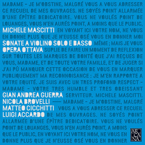 MASCITTI | SONATE A VIOLINO SOLO E BASSO