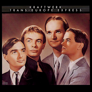 KRAFTWERK | TRANS EUROPE EXPRESS - US - WRITING ON COVER - SEAM WEAR