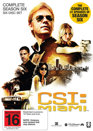 CSI MIAMI | CSI MIAMI SEASON 6 (6DVD SET)