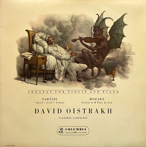 TARTINI / MOZART | DEVILS TRILL SONATA / SONATA IN B FLAT K454 - OISTRAKH YAMPOLSKY - ED1 SCALLOP FLIPBACK