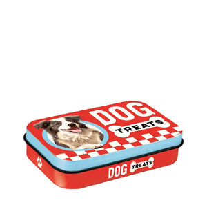 DOG TREATS POCKET TIN RED