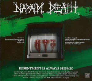NAPALM DEATH | RESENTMENT IS ALWAYS SEISMIC