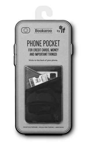 PHONE POCKET BLACK LEATHERETTE