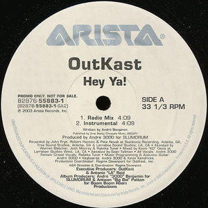 OUTKAST | HEY YA / WAY YOU MOVE 12 - US PROMO - GENERIC SKEEVE