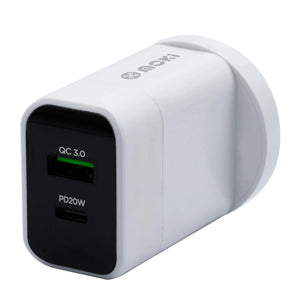 PD & QC WALL CHARGER 20W - QC 3.0 USB + PD TYPE-C