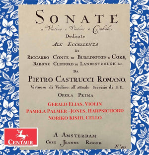 PALMER-JONES^KISHI^ELIAS | SONATE A VIOLINO E VIOLONE